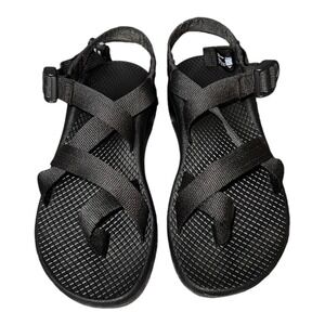 Chaco Z Cloud 2 Womens Sz 6 Black Sport Hiking Sandals Toe Loop J105430 EUC